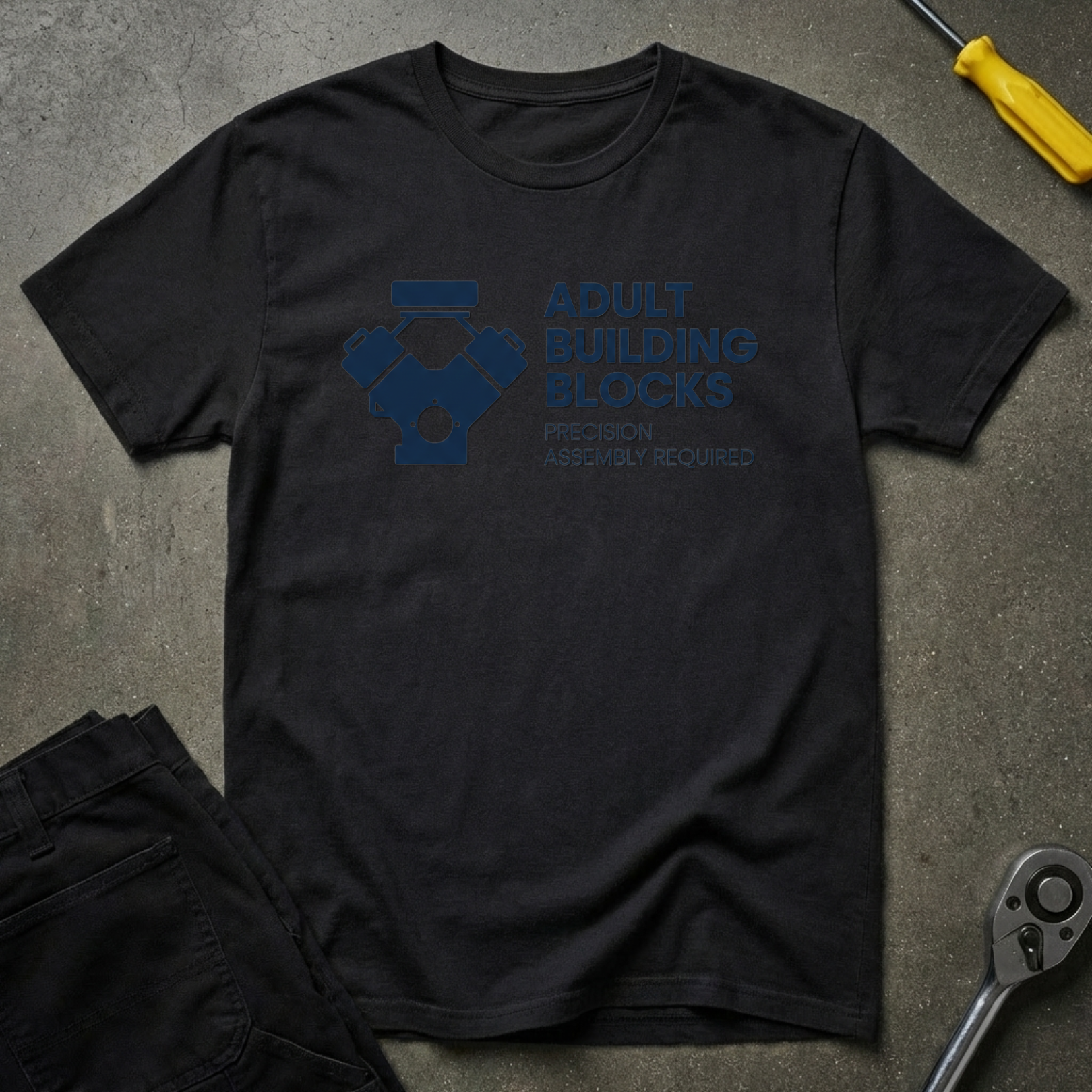 Adult Building Blocks. T-Shirt