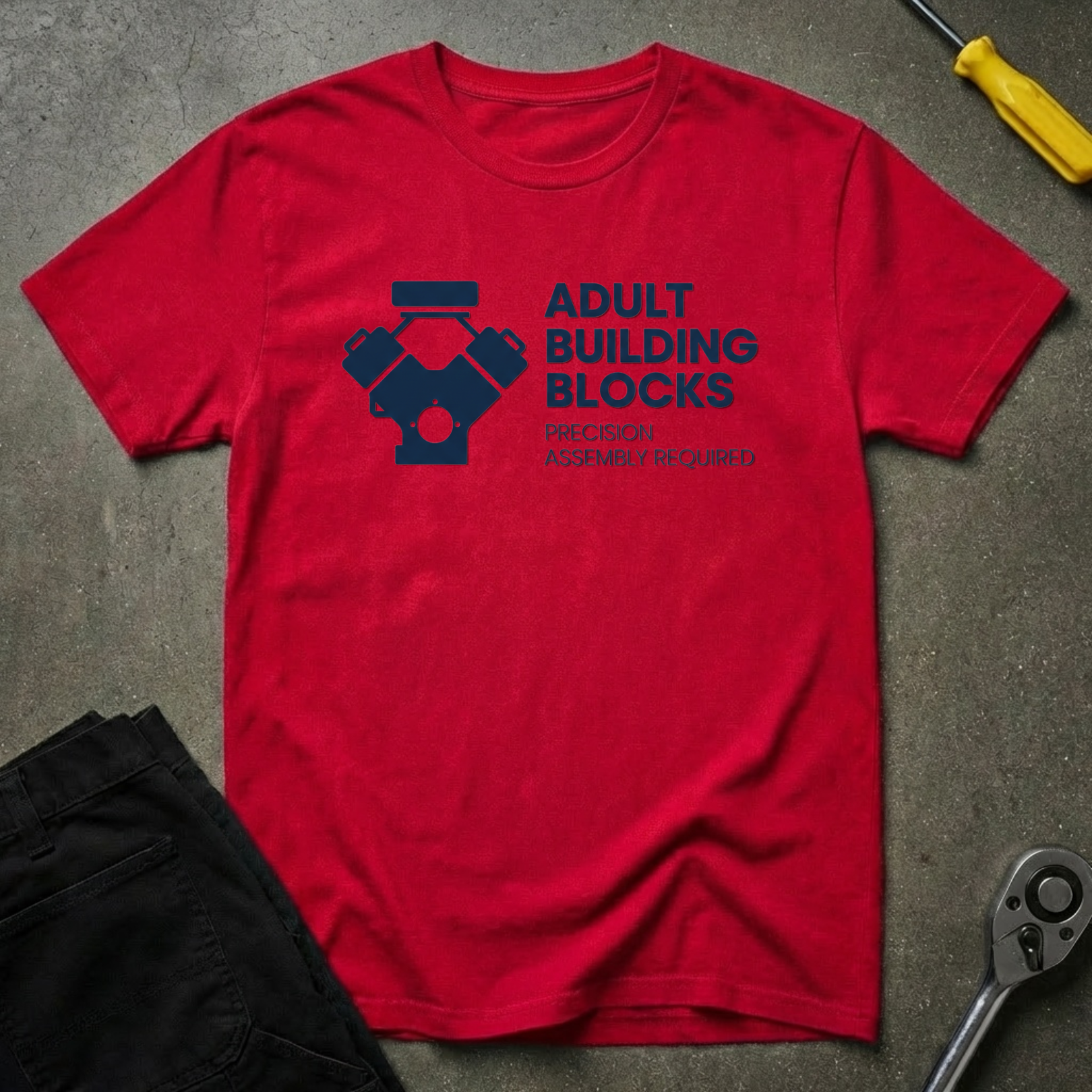 Adult Building Blocks. T-Shirt