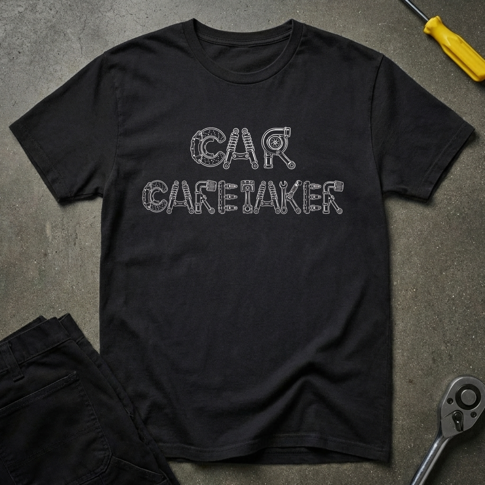 Car Caretaker w/Parts T-Shirt