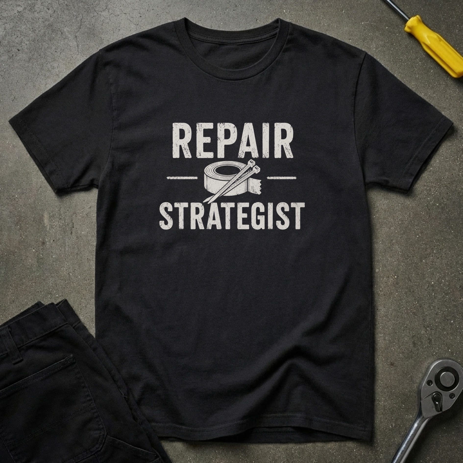Repair Strategist-Zip&Tape T-Shirt