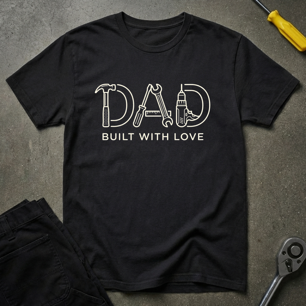 Dad Built With T-Shirt