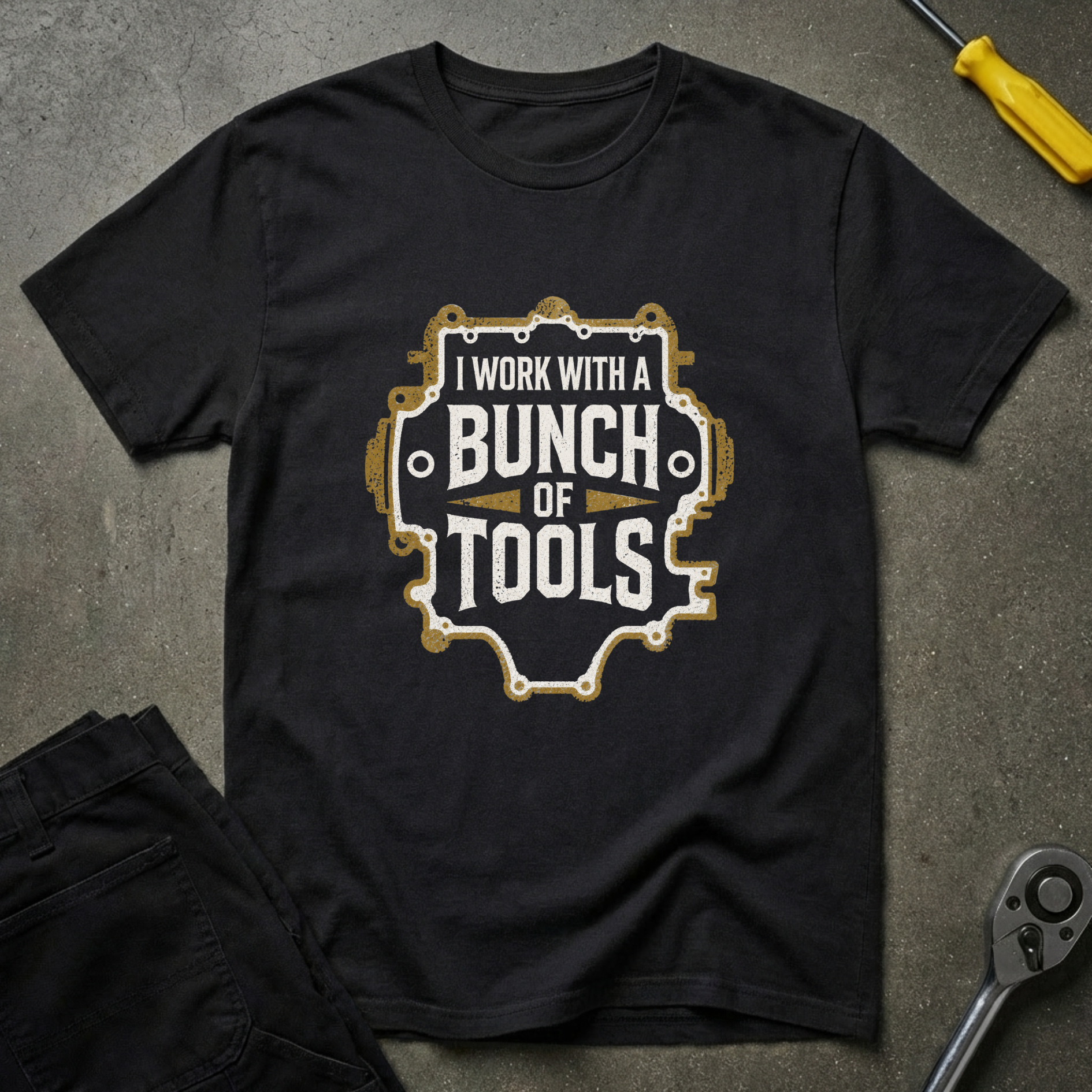 I Work With T-Shirt