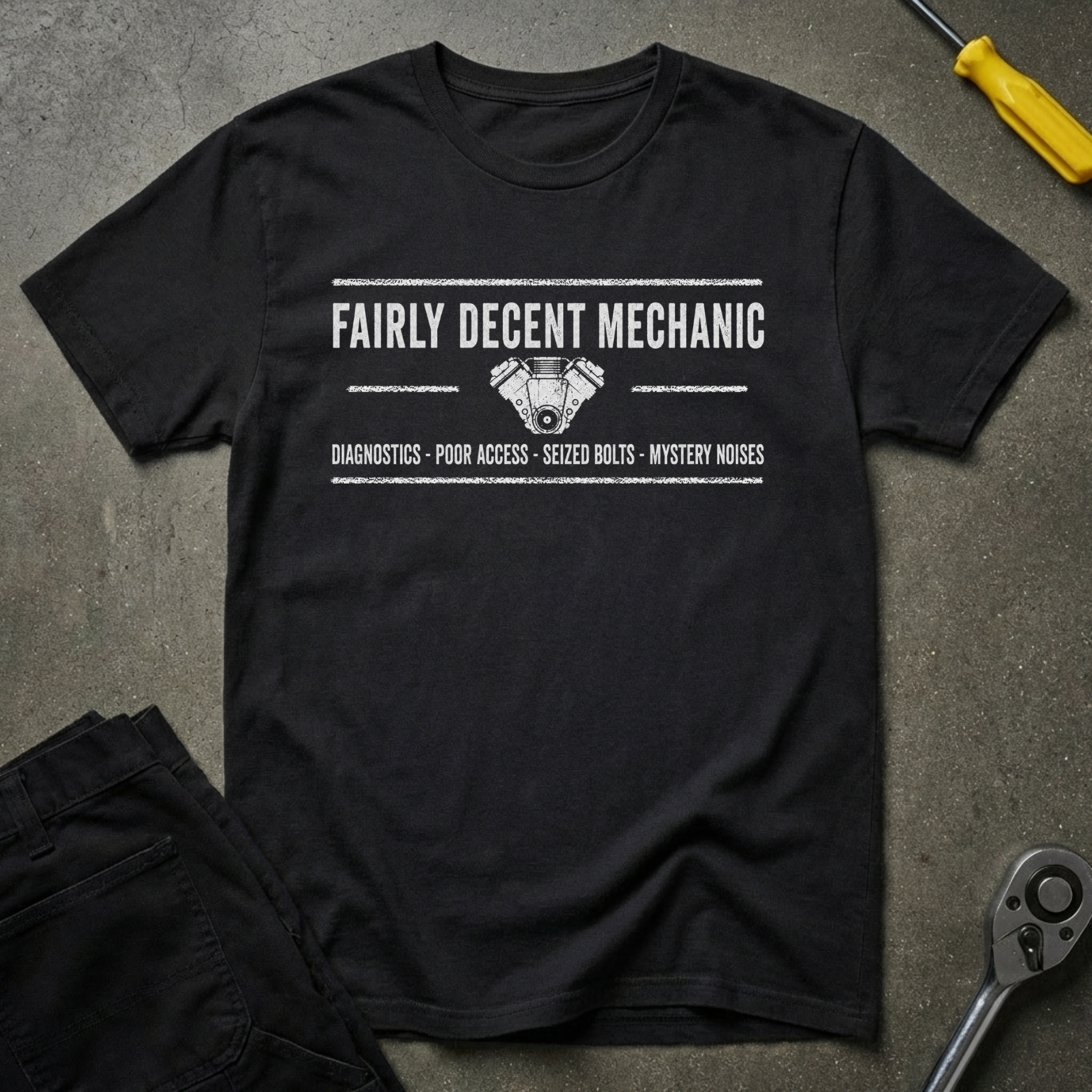 Fairly Decent w/Engine T-Shirt