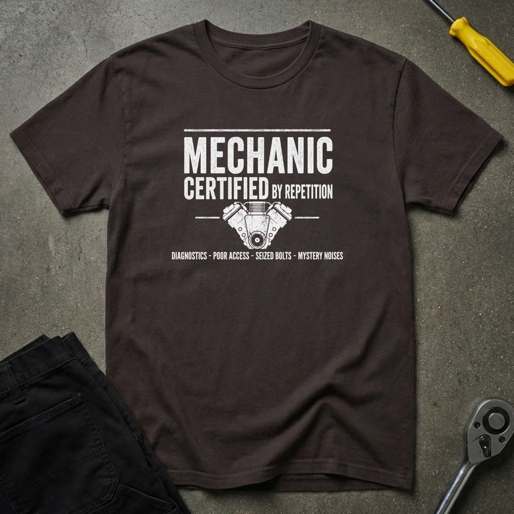 Mechanic-Certified By T-Shirt
