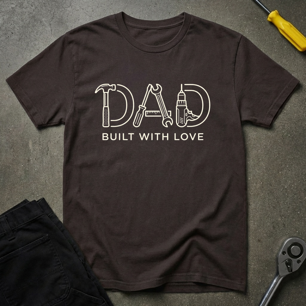 Dad Built With T-Shirt