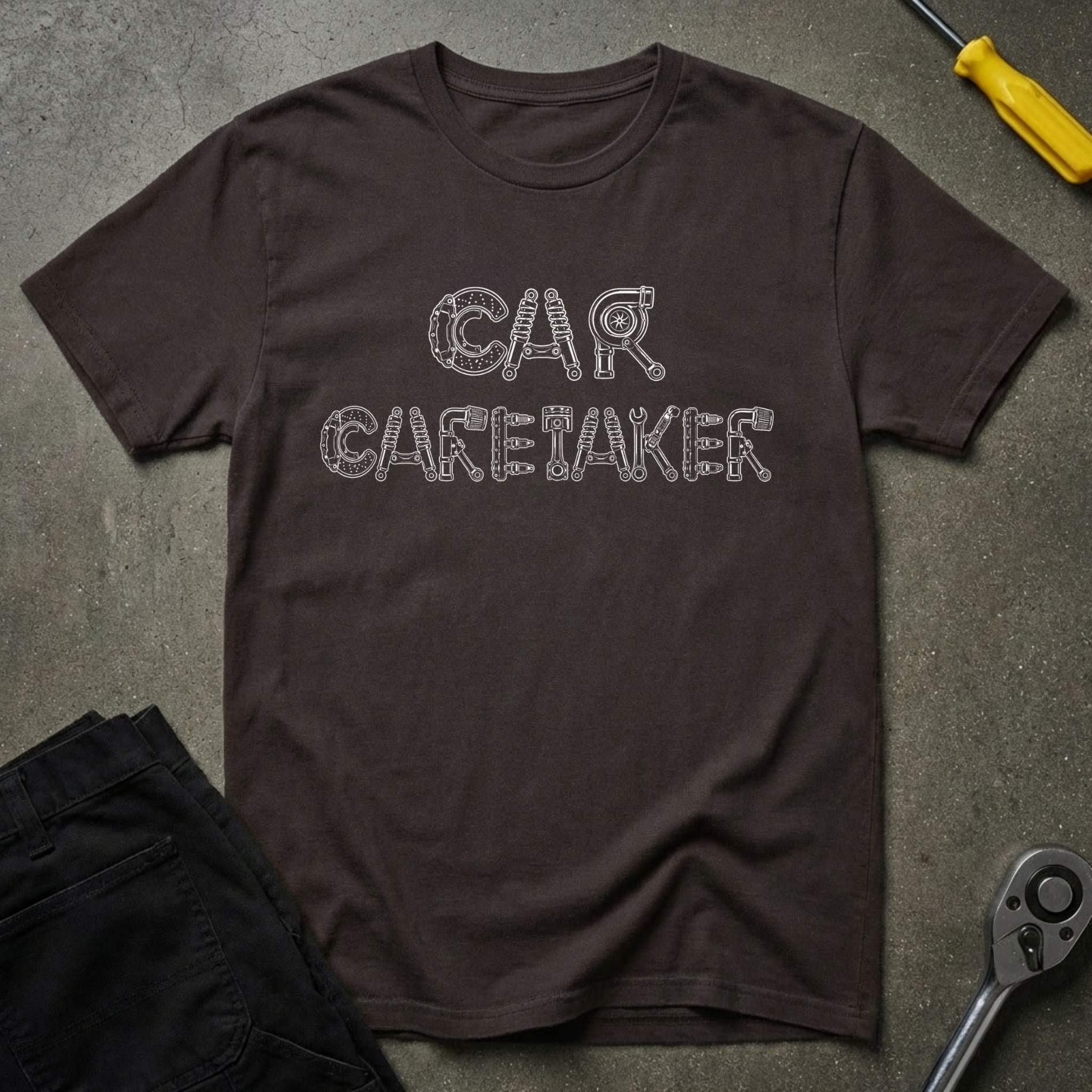 Car Caretaker w/Parts T-Shirt