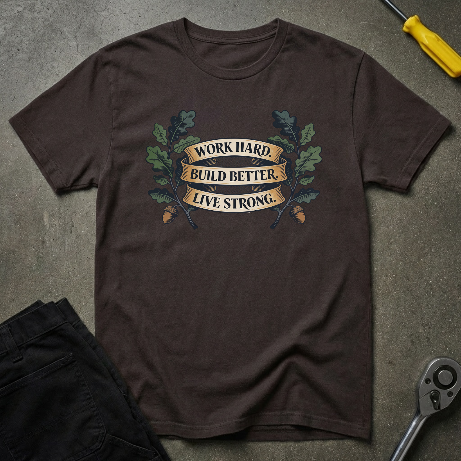 Work Hard Oak T-Shirt