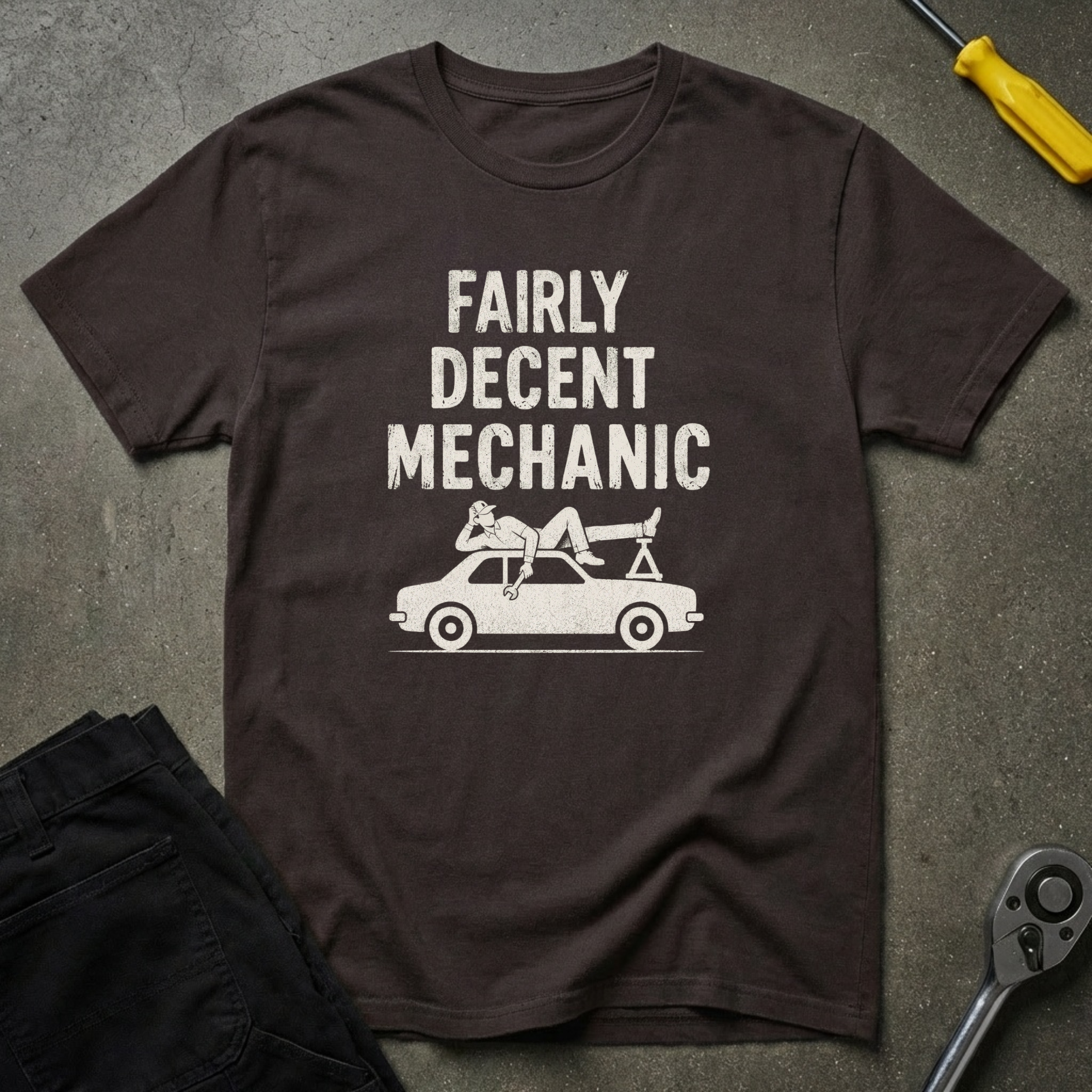 Fairly Decent w/Car T-Shirt