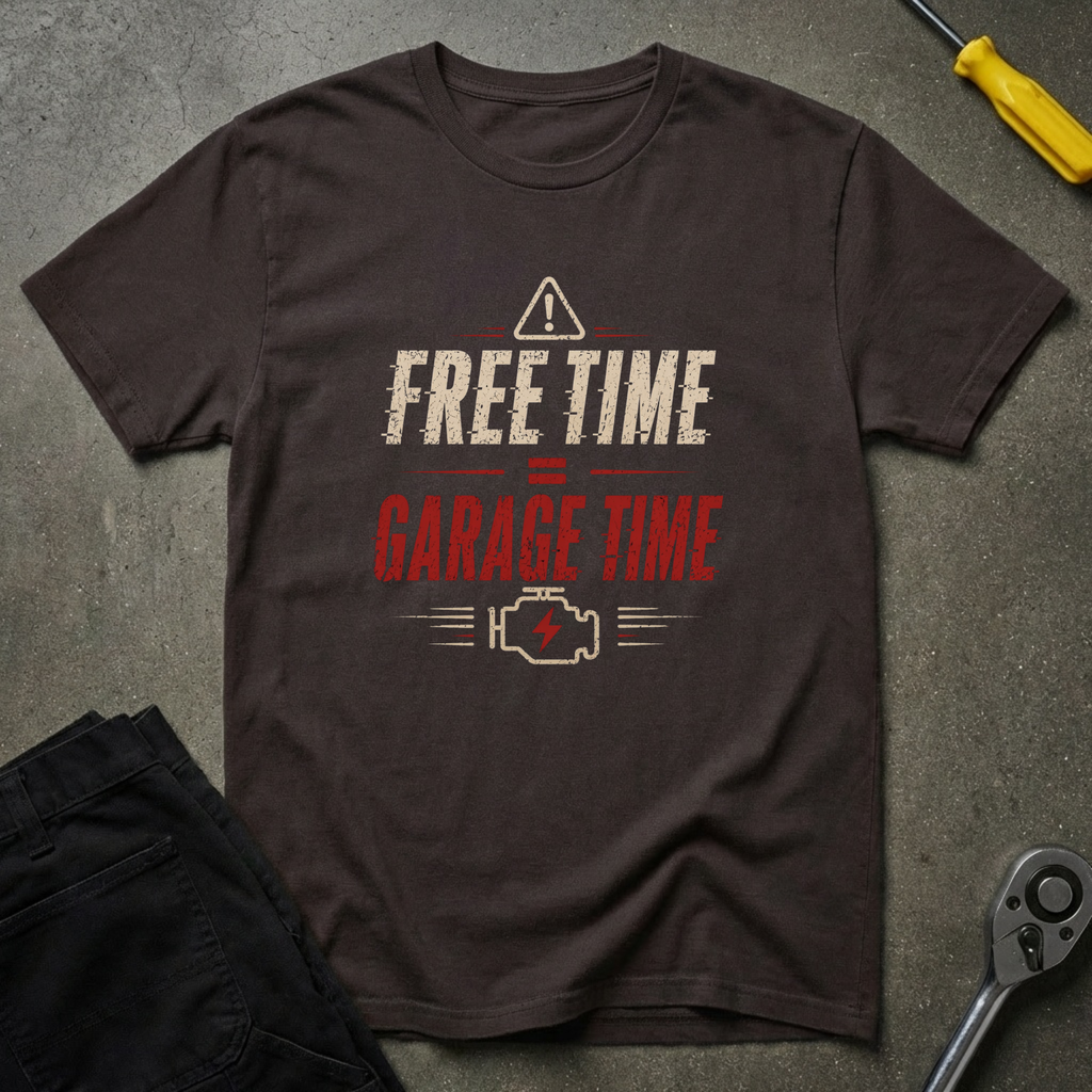 Free Time = Garage T-Shirt