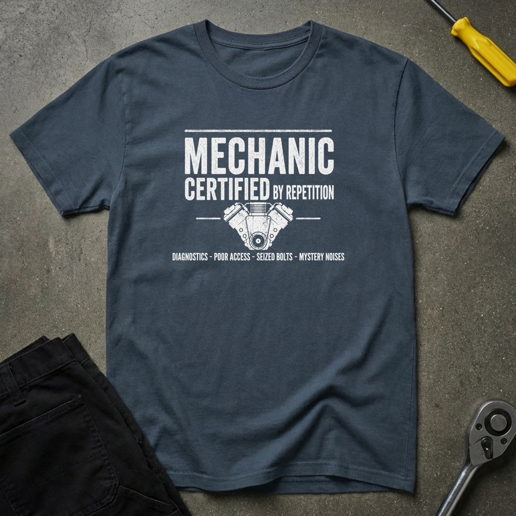 Mechanic-Certified By T-Shirt
