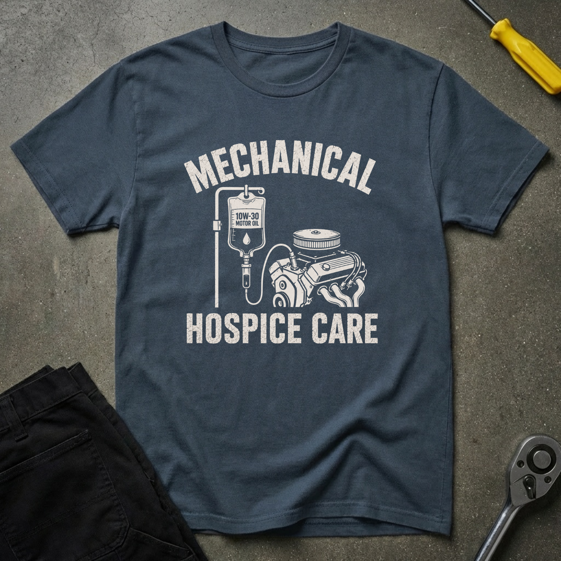 Mechanical Hospice Drip T-Shirt