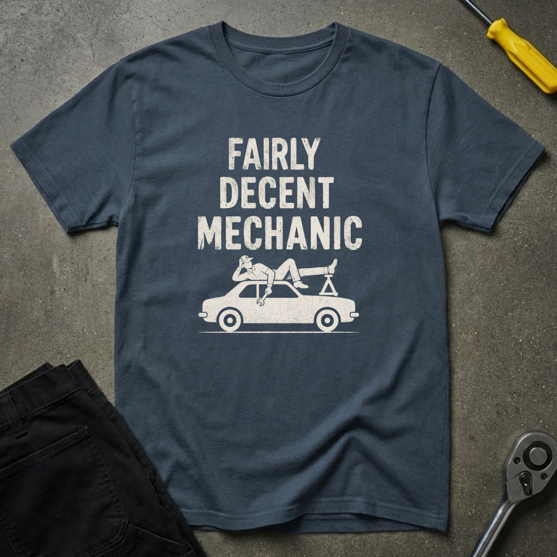 Fairly Decent w/Car T-Shirt
