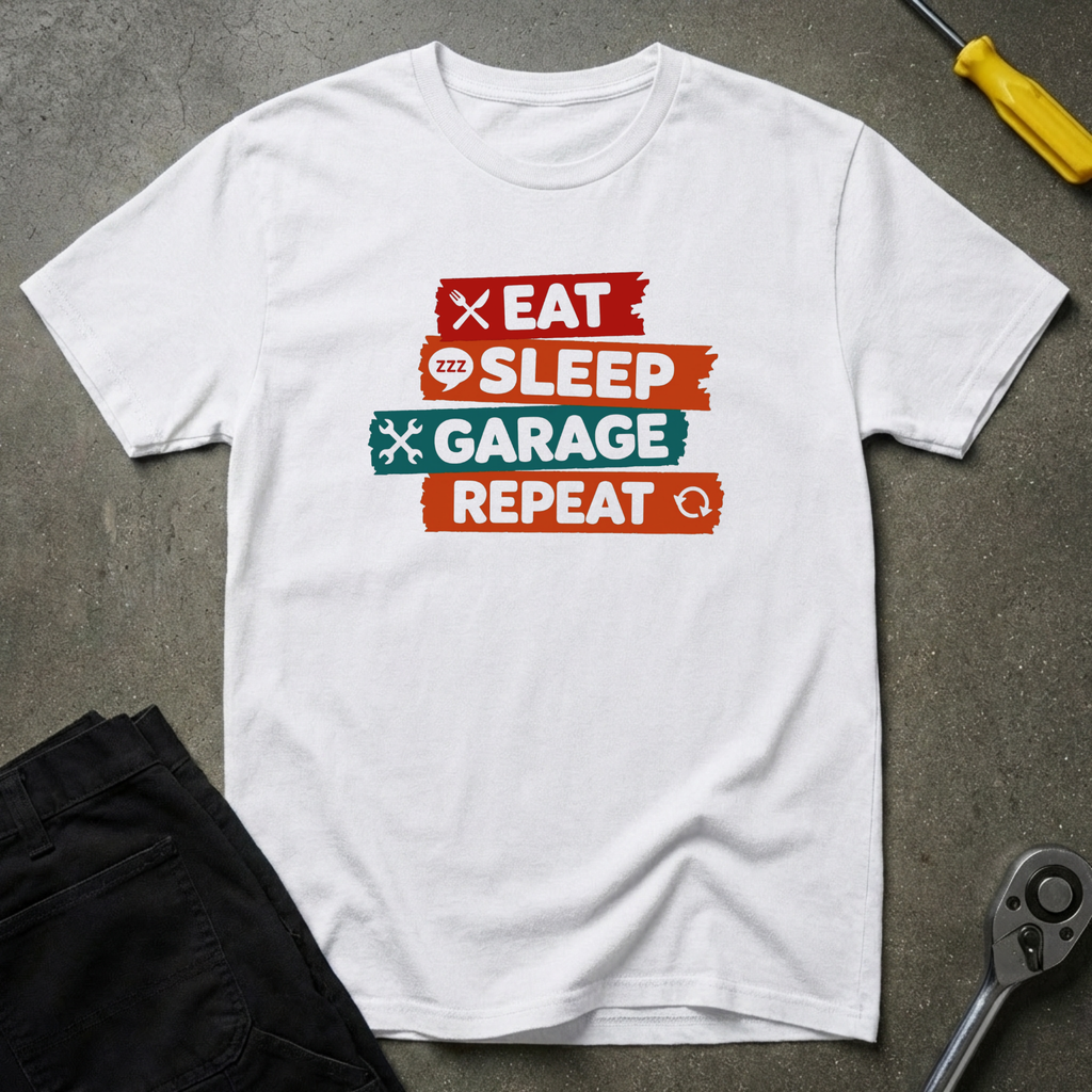 Eat Sleep Garage T-Shirt
