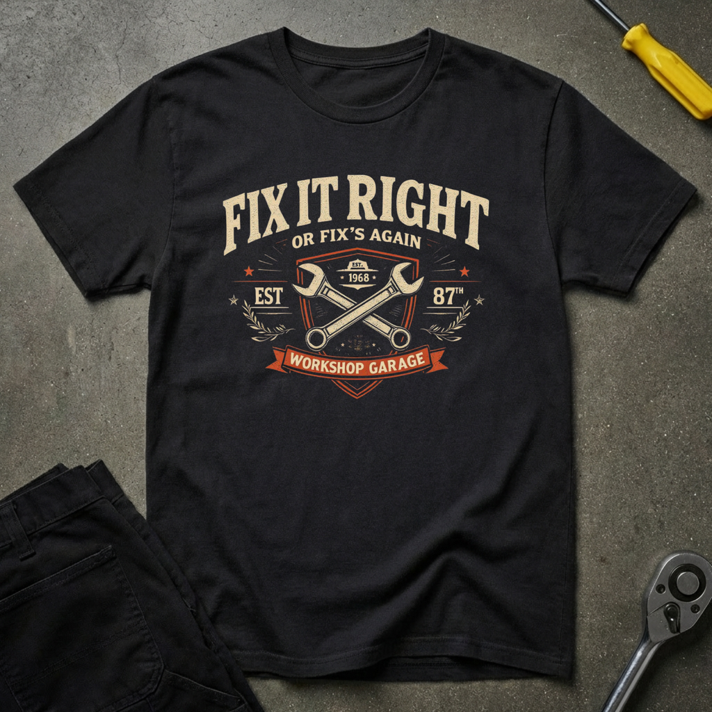Fix It Right Or Fix It Again V T-Shirt