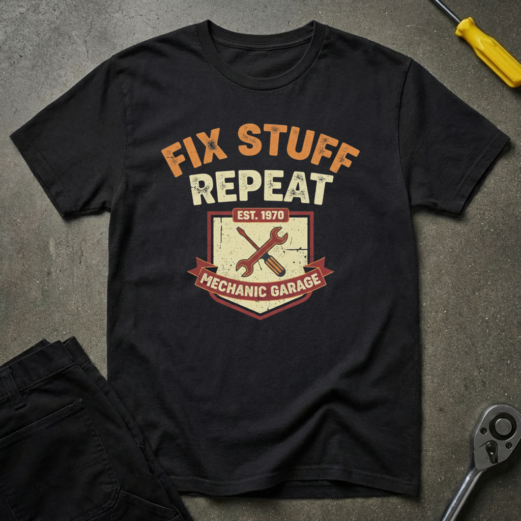 Fix Stuff Repeat T-Shirt