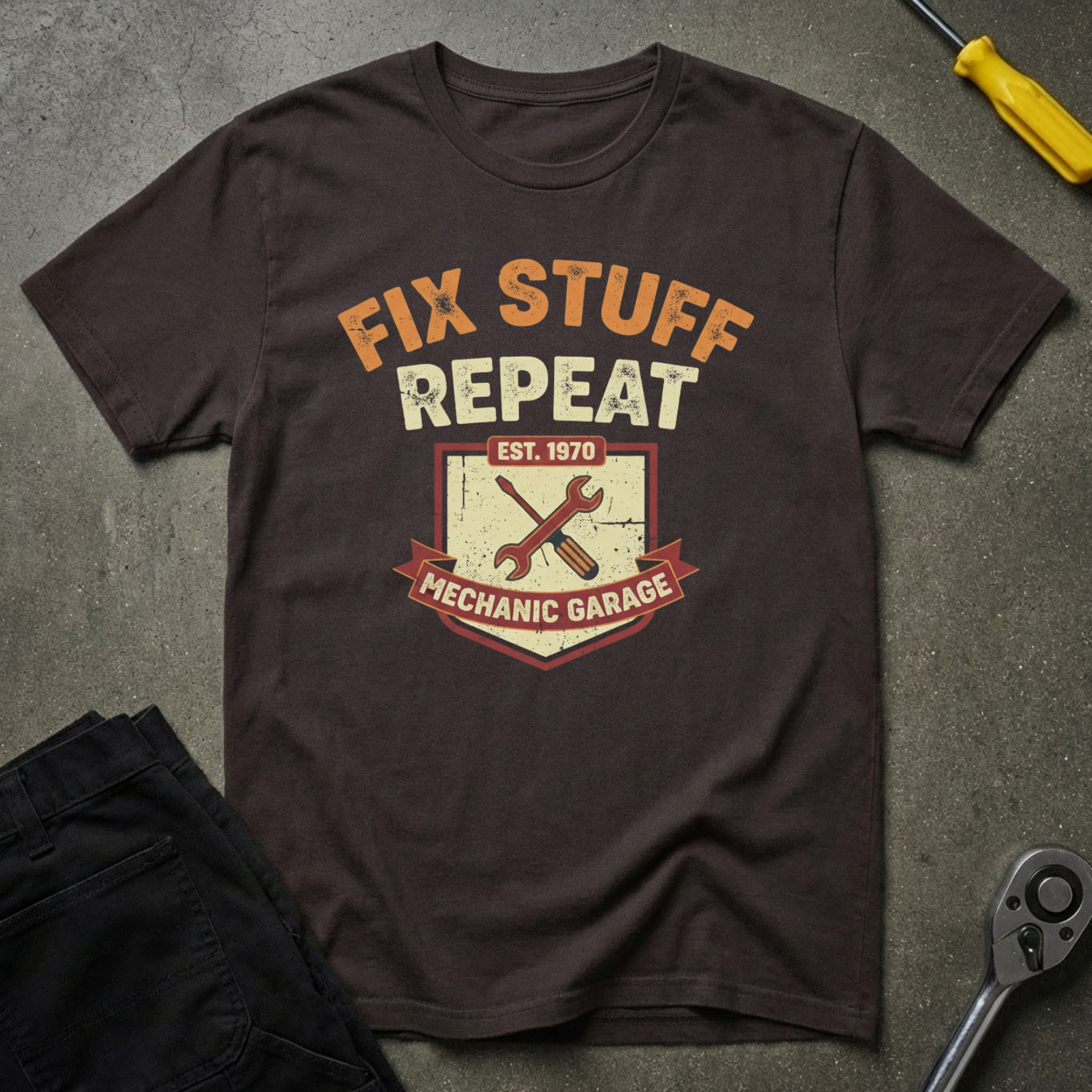 Fix Stuff Repeat T-Shirt