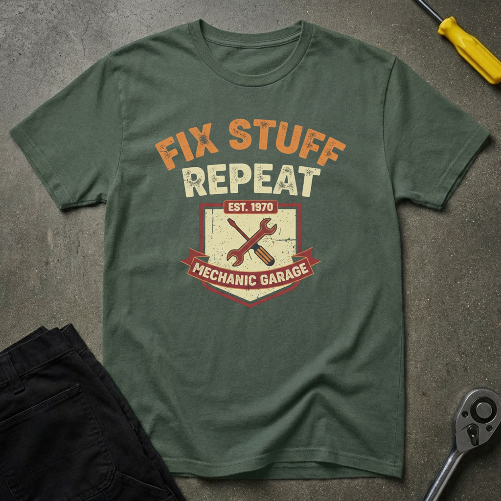 Fix Stuff Repeat T-Shirt