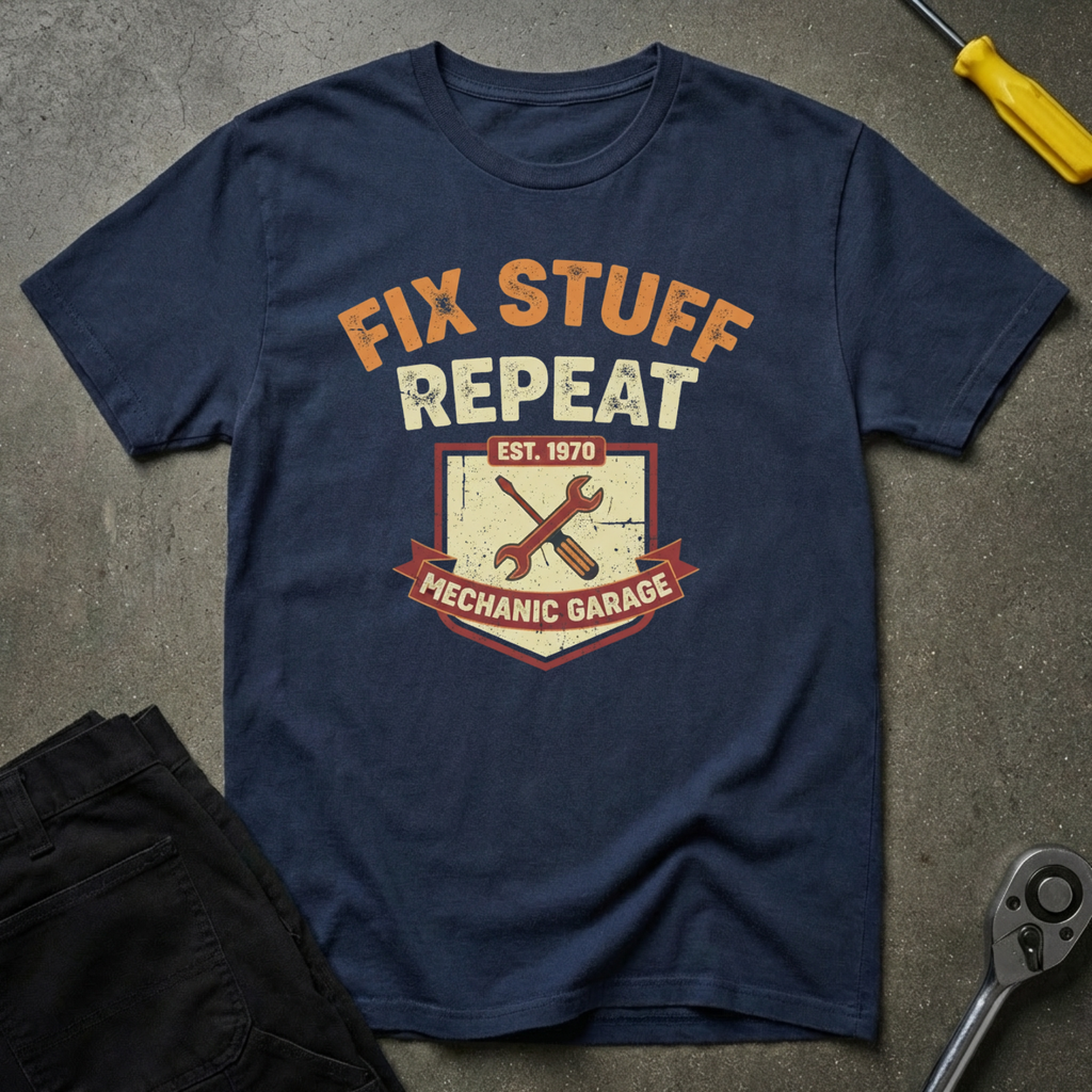 Fix Stuff Repeat T-Shirt