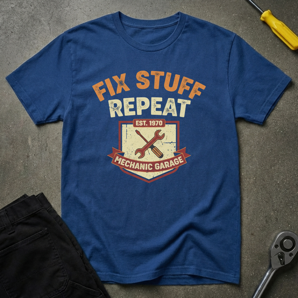 Fix Stuff Repeat T-Shirt