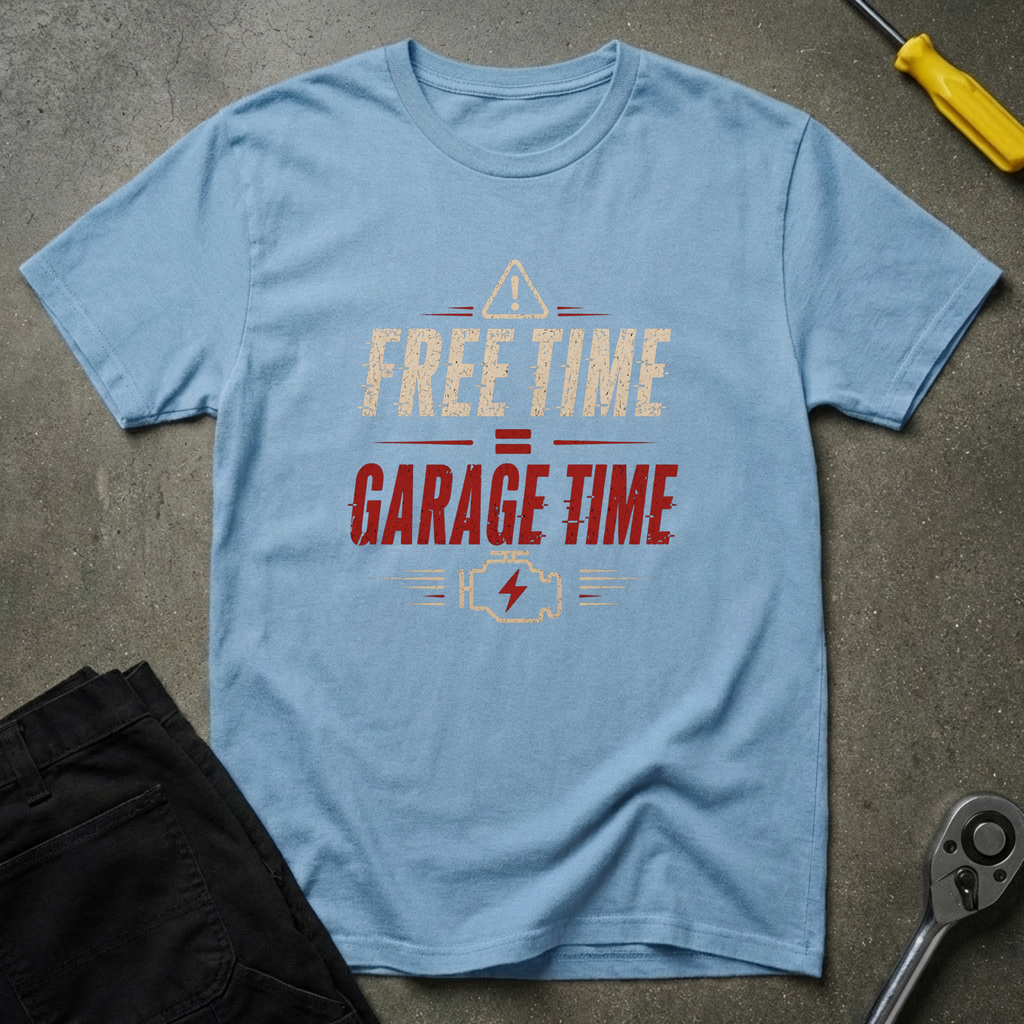 Free Time = Garage T-Shirt