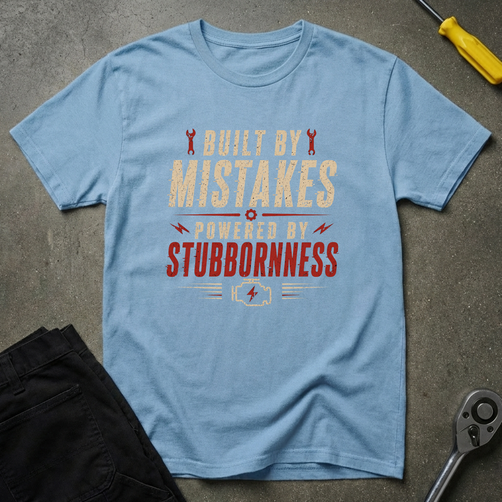 Powered By Stubborness T-Shirt