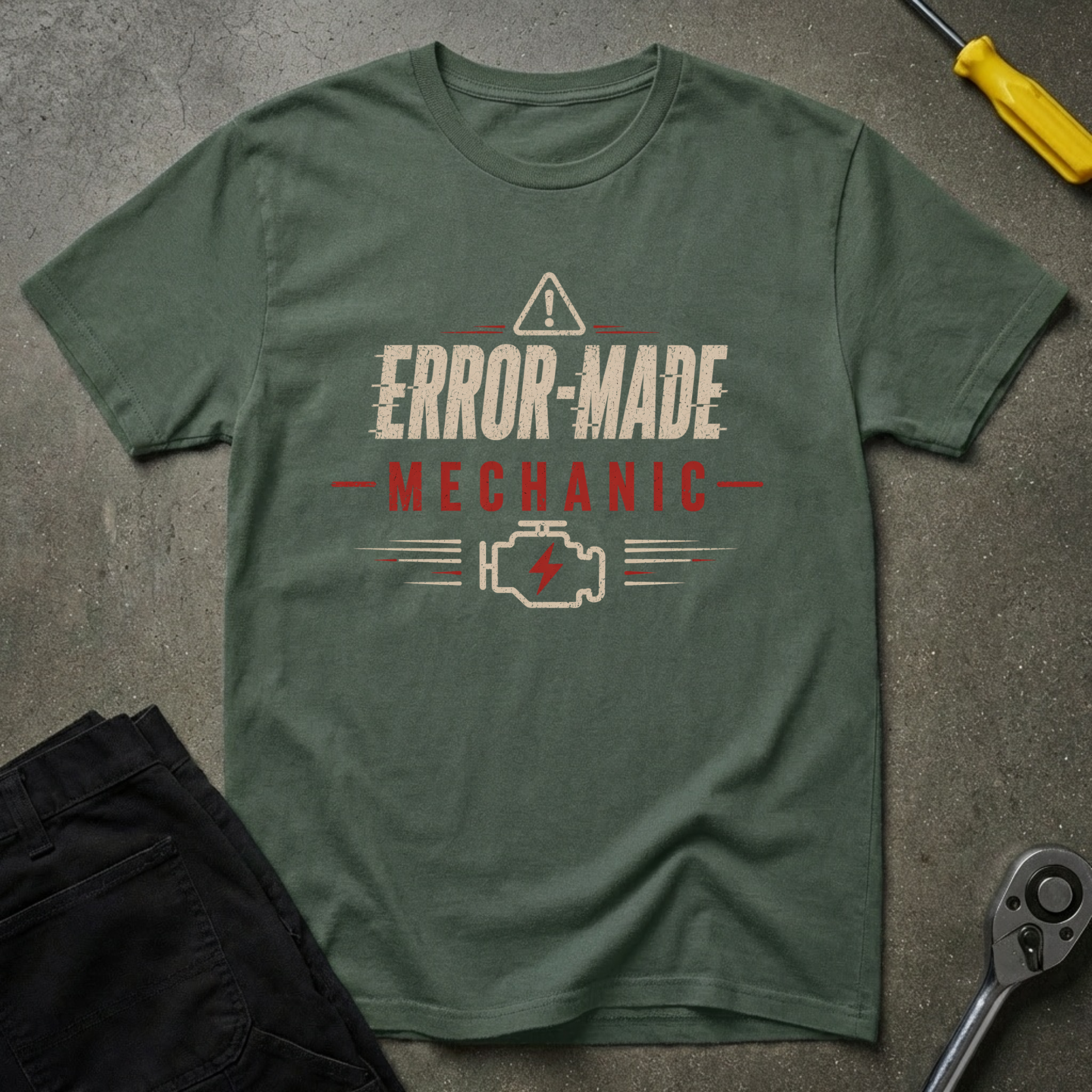 Error-Made Mechanic T-Shirt