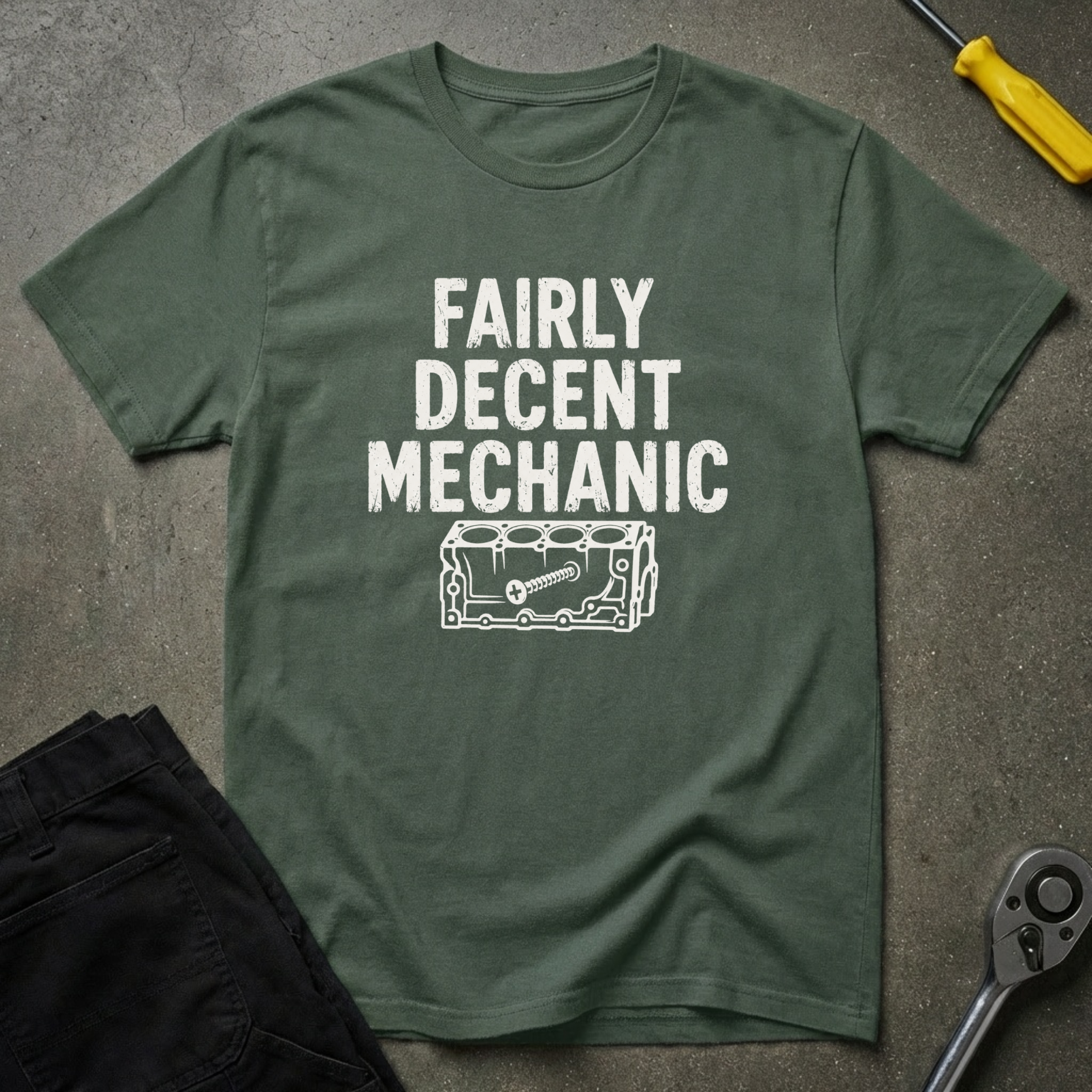 Wood Screw Mechanic T-Shirt