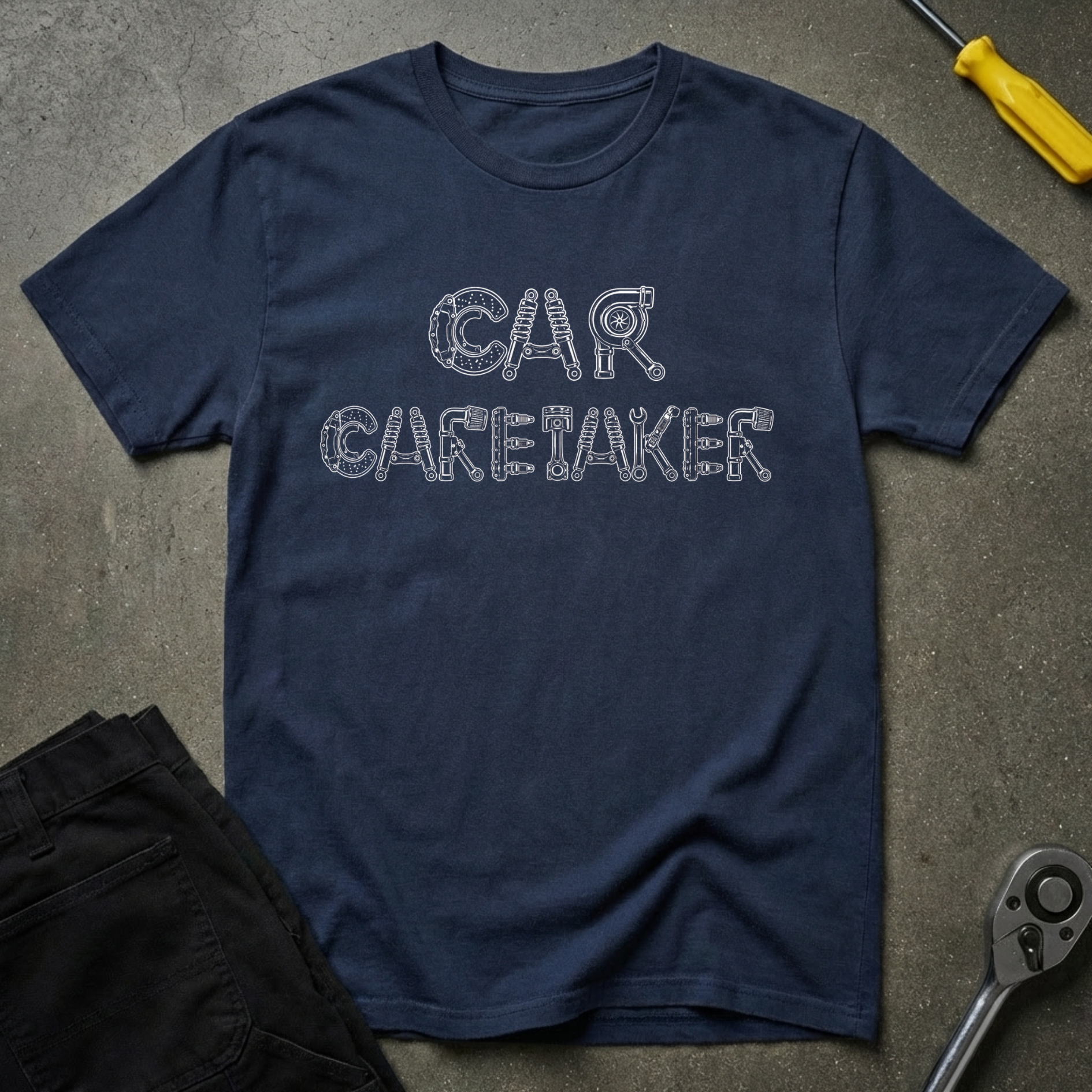 Car Caretaker w/Parts T-Shirt