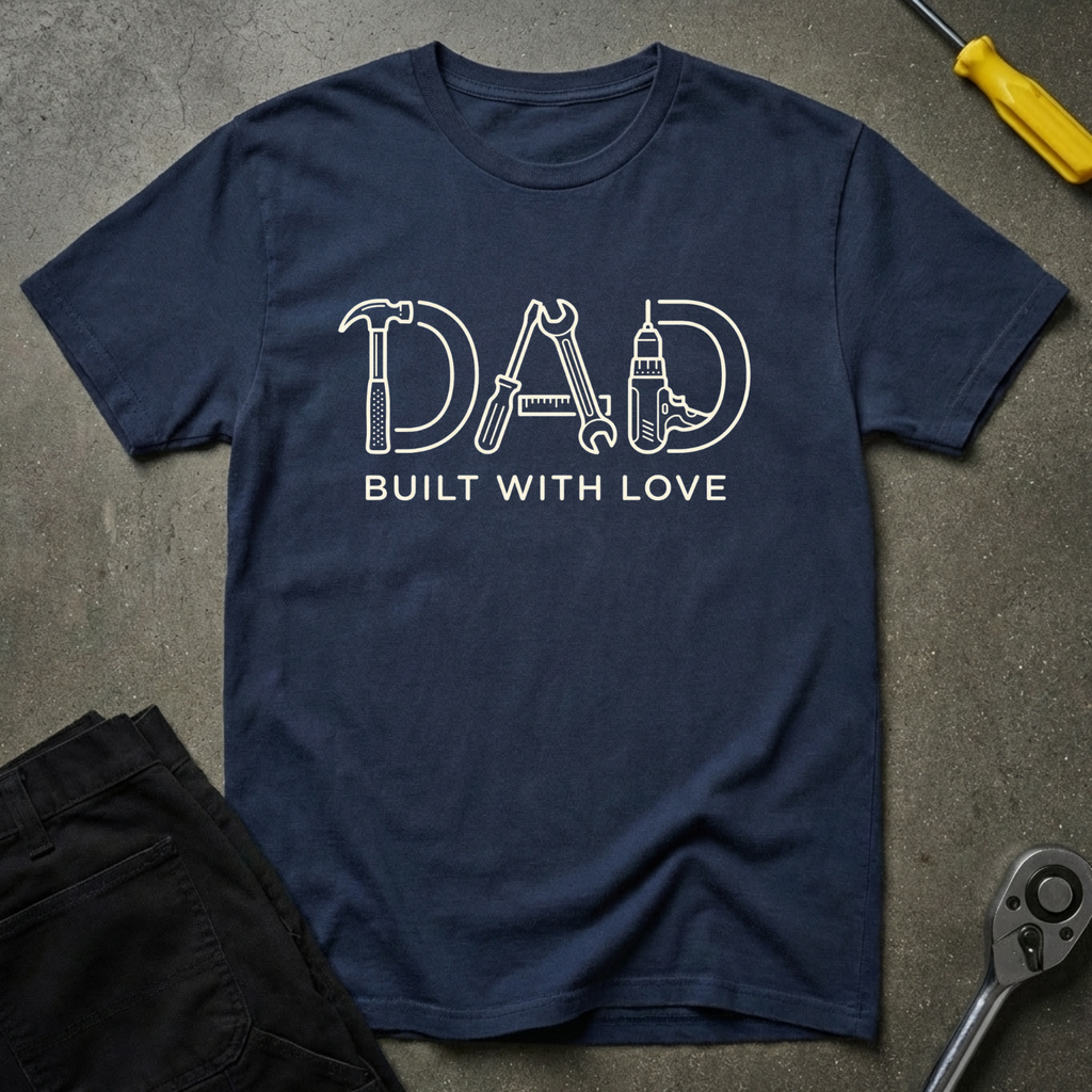 Dad Built With T-Shirt