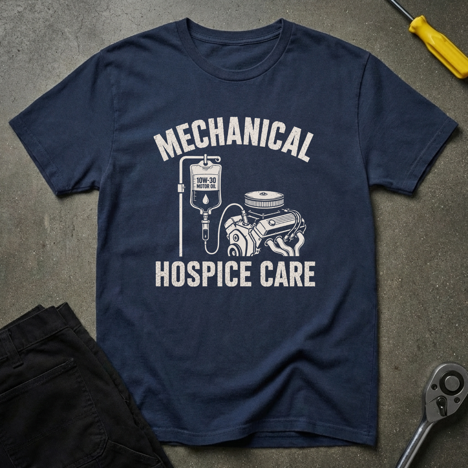 Mechanical Hospice Drip T-Shirt