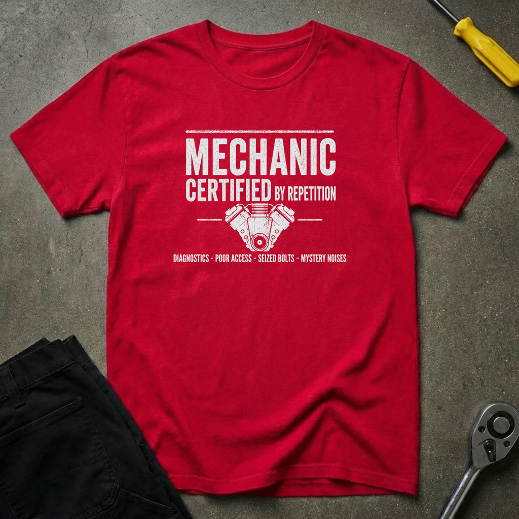 Mechanic-Certified By T-Shirt