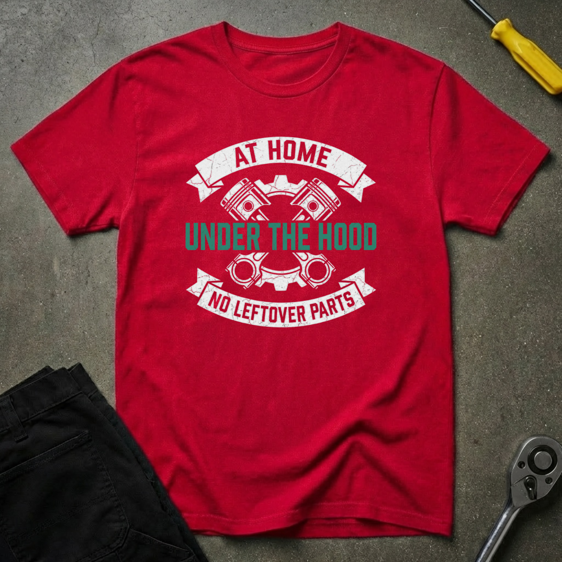 At Home Under T-Shirt
