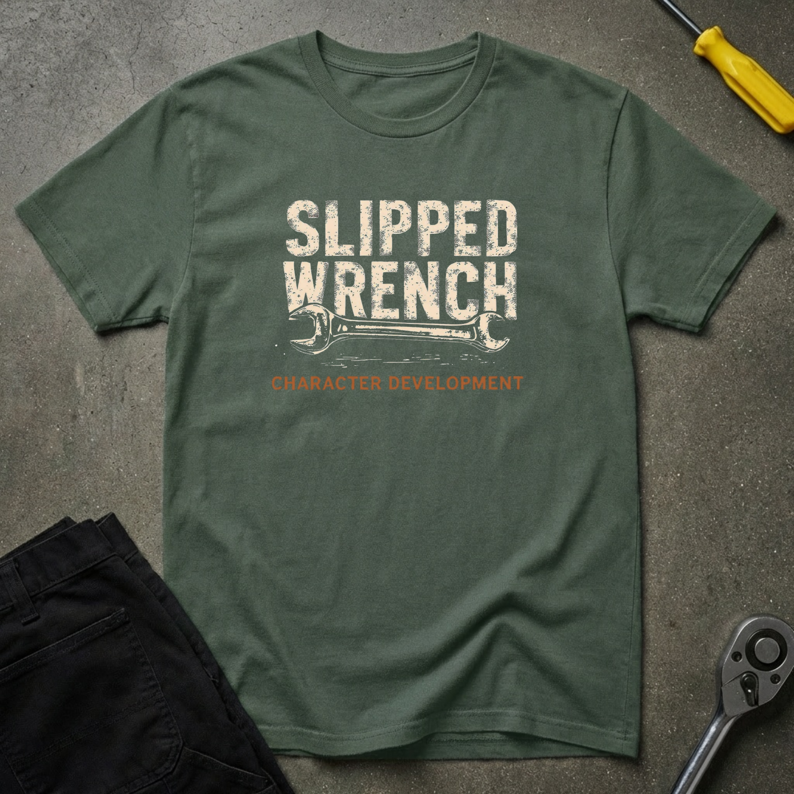 Slipped Wrench CharacterD T-Shirt