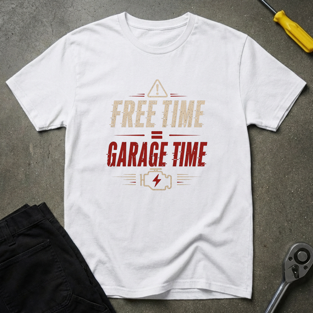 Free Time = Garage T-Shirt